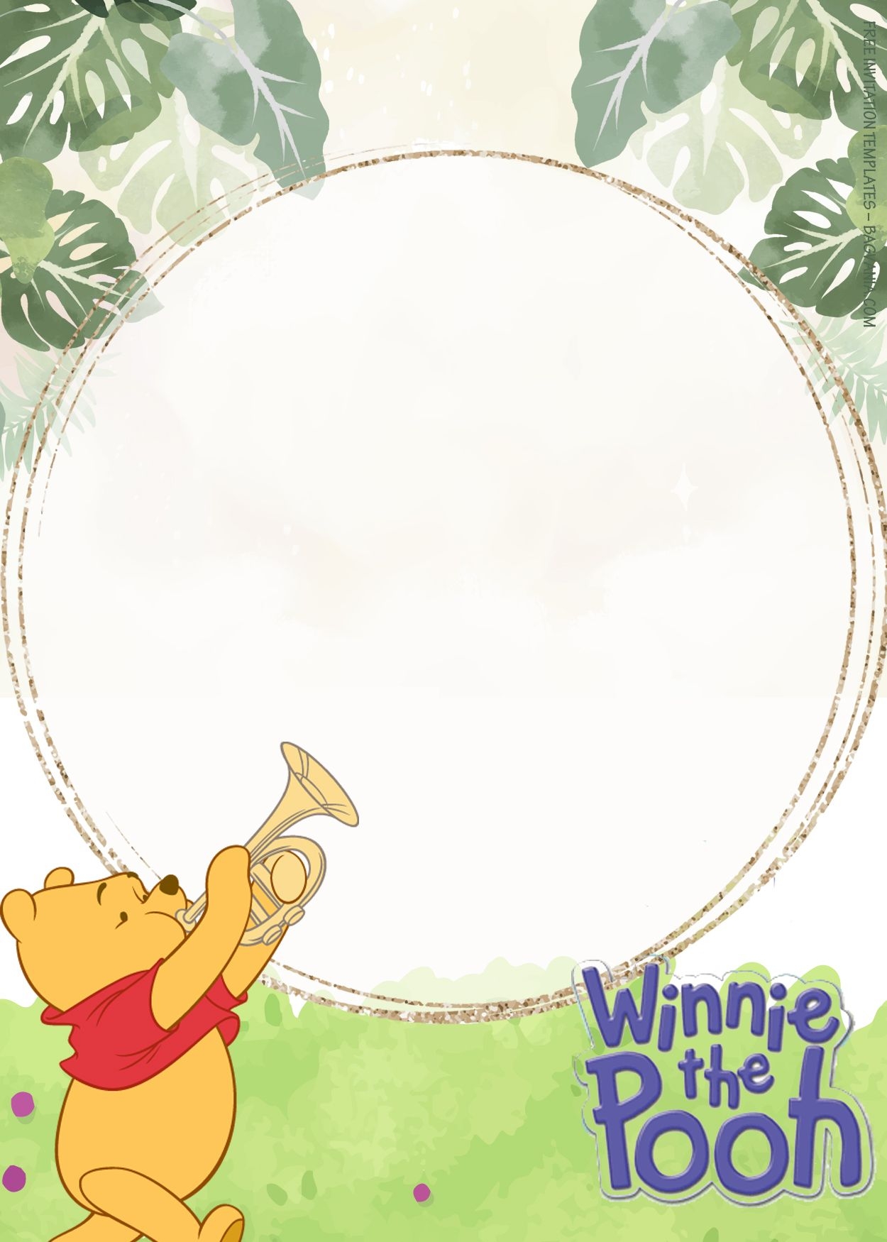 10 Fresh Autumn Winnie The Pooh Birthday Invitation Templates Worksheets Library