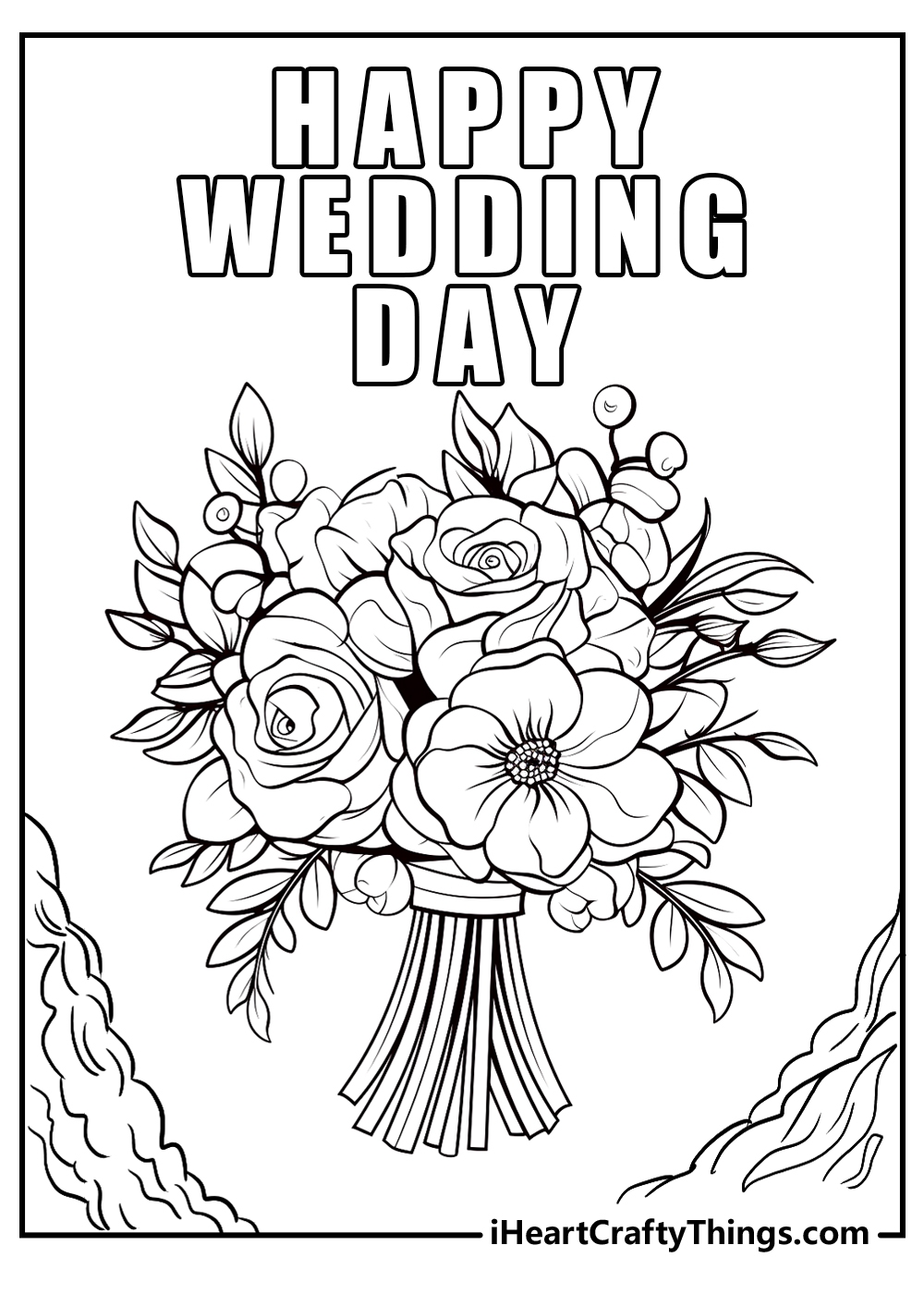 15 Wedding Coloring Pages 100 Free PDF Printables 