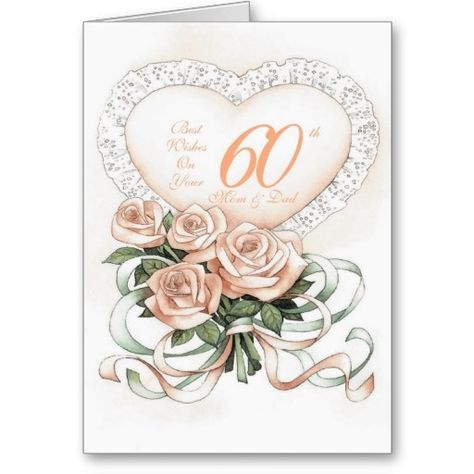 19 60Th Wedding Anniversary Cards Ideas 60 Wedding Anniversary 