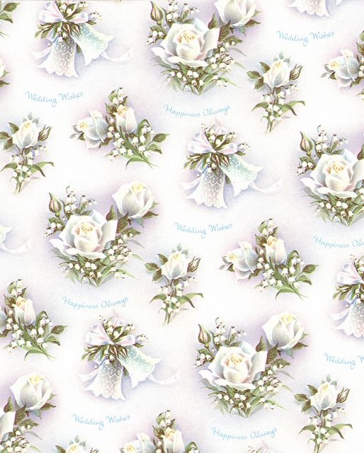 1950s Wedding Wrapping Paper