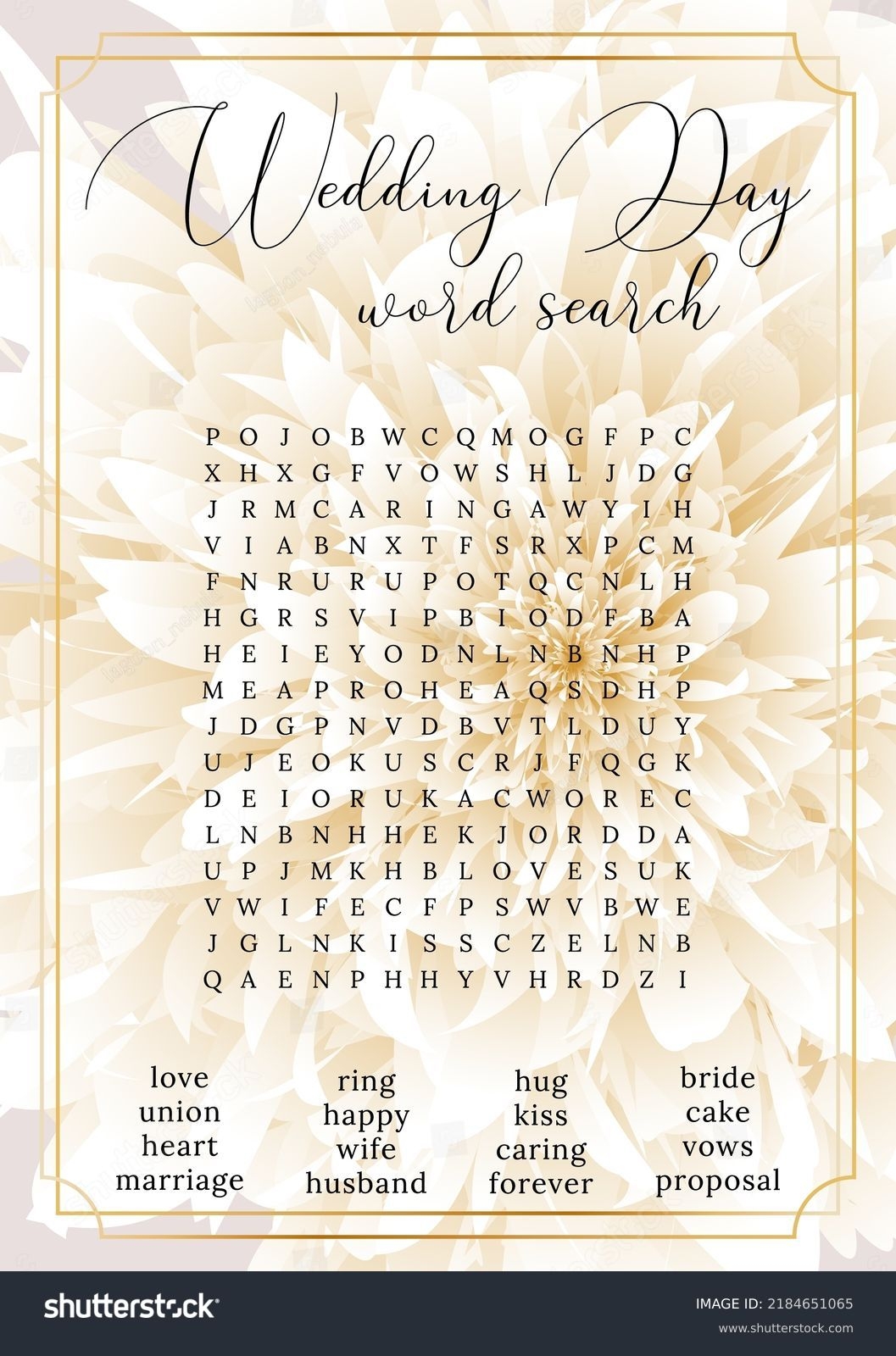2 Hundred Wedding Word Search Royalty Free Images Stock Photos 
