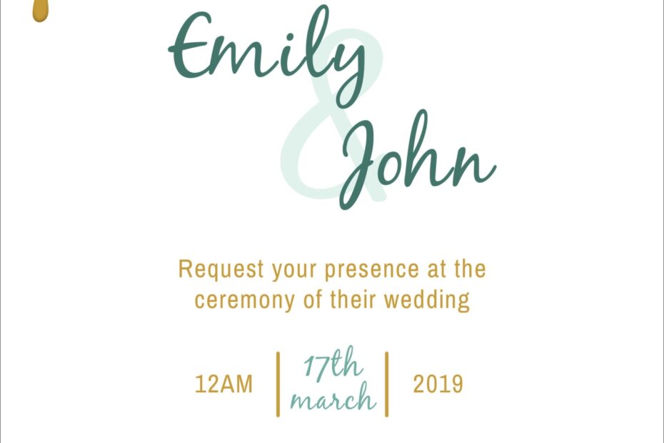 20 Free Wedding Invitation Template Cards Printable And Editable PSD