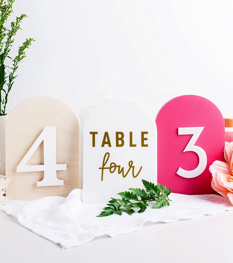 3 Easy DIY Ways To Make Arch Table Numbers With CraftCuts DIY Cricut Wedding Ideas U0026 Modern Planning Tips Tidewater And Tulle