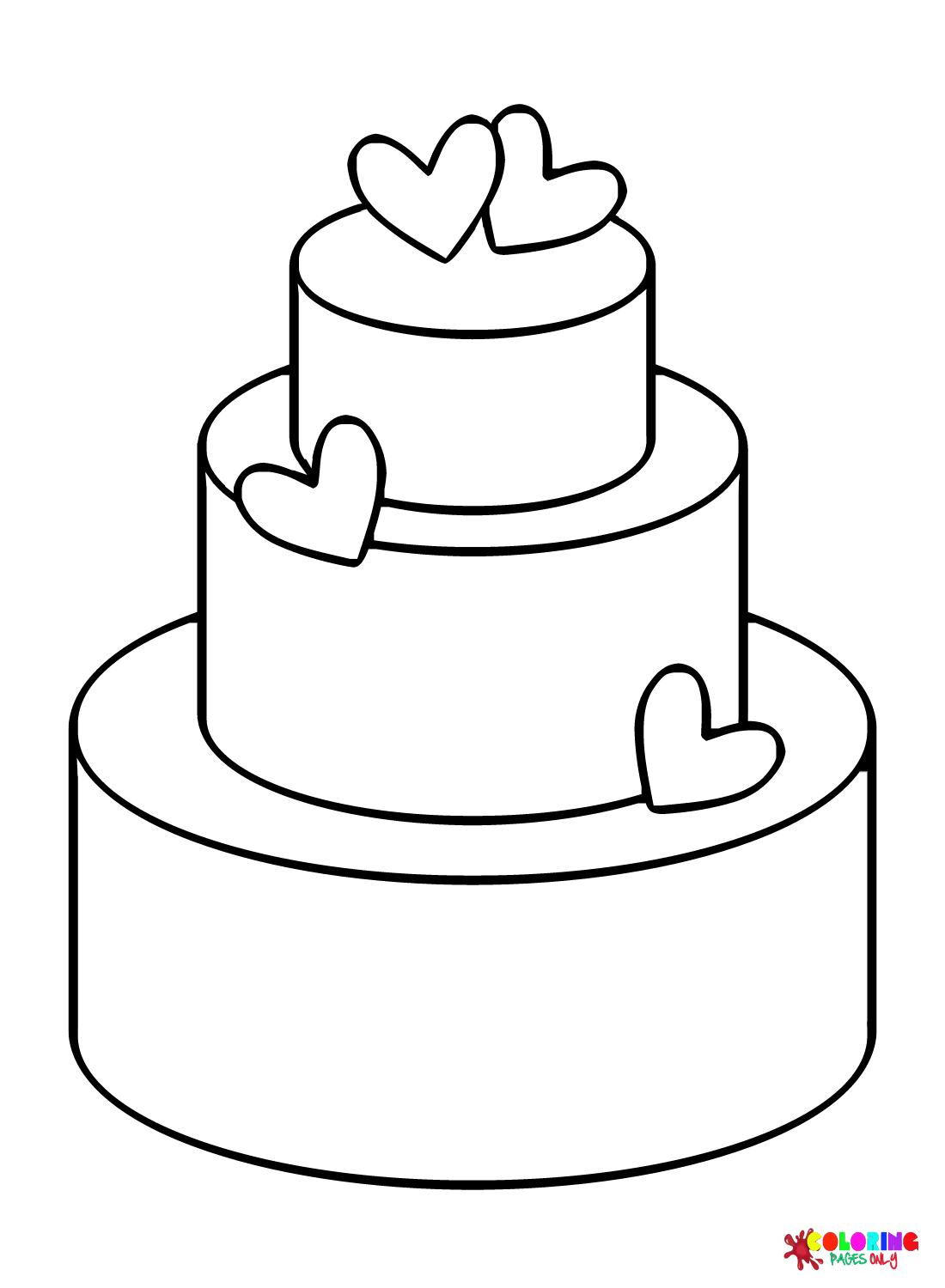 30 Wedding Cake Coloring Pages Free Printable PDF Online Coloring