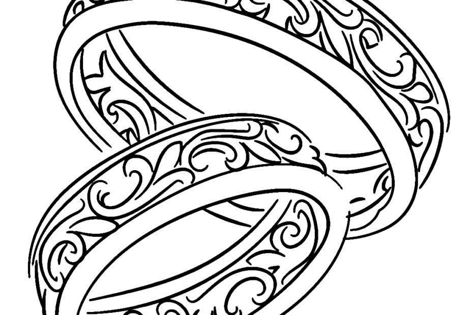 30 Wedding Ring Coloring Pages Free Printable PDF Online Coloring