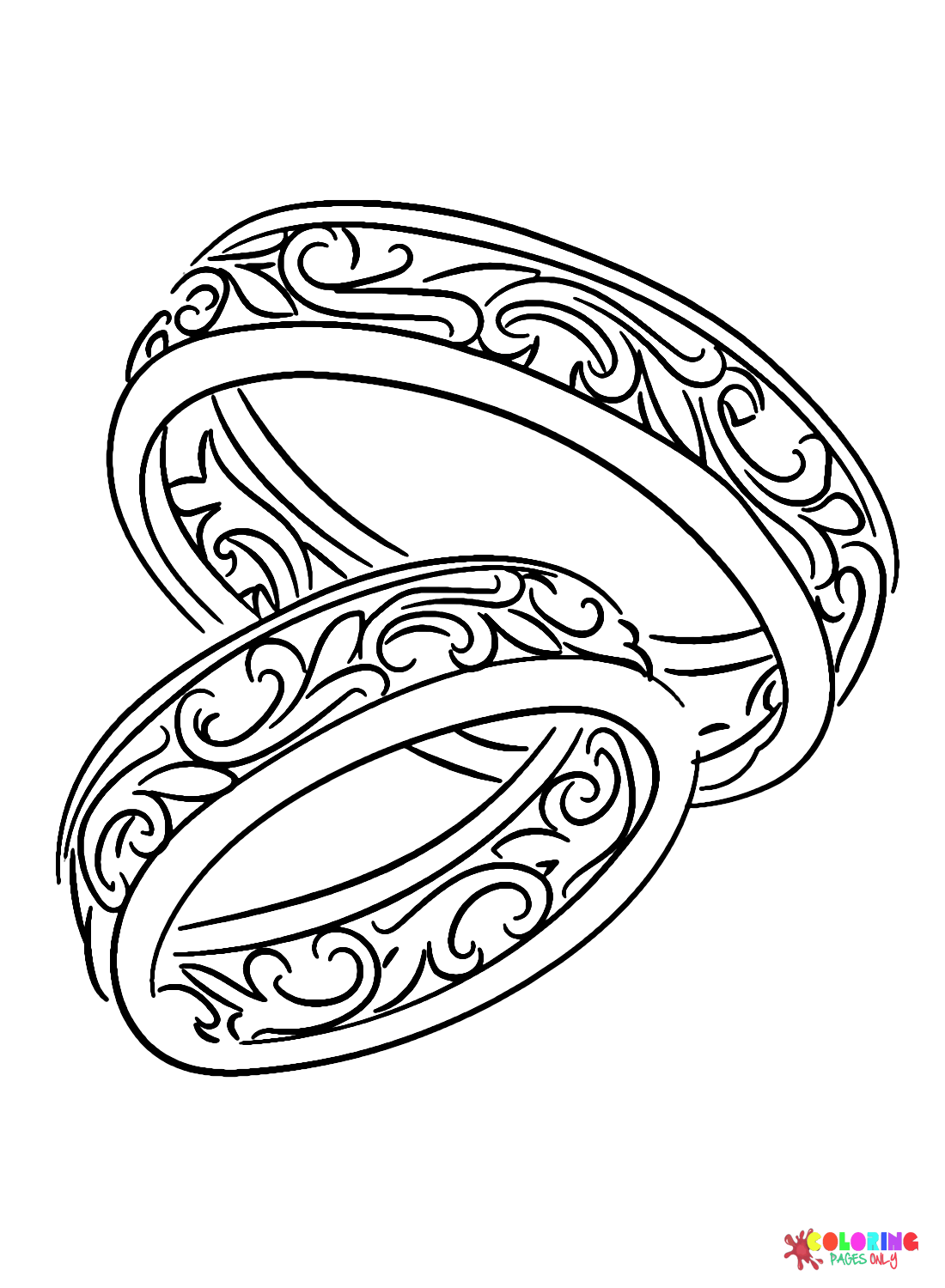 30 Wedding Ring Coloring Pages Free Printable PDF Online Coloring