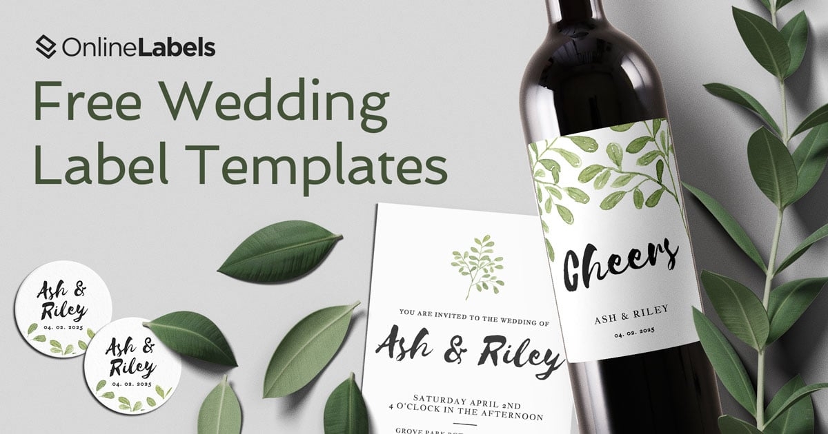 37 Free Wedding Label Templates To Celebrate The Big Day