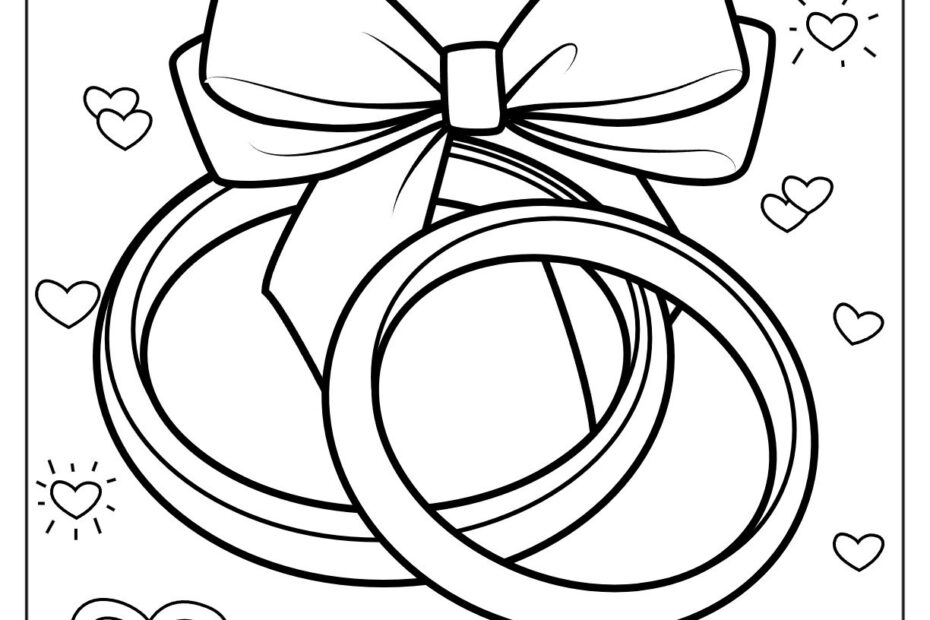 41 Wedding Coloring Pages Free PDF Printables