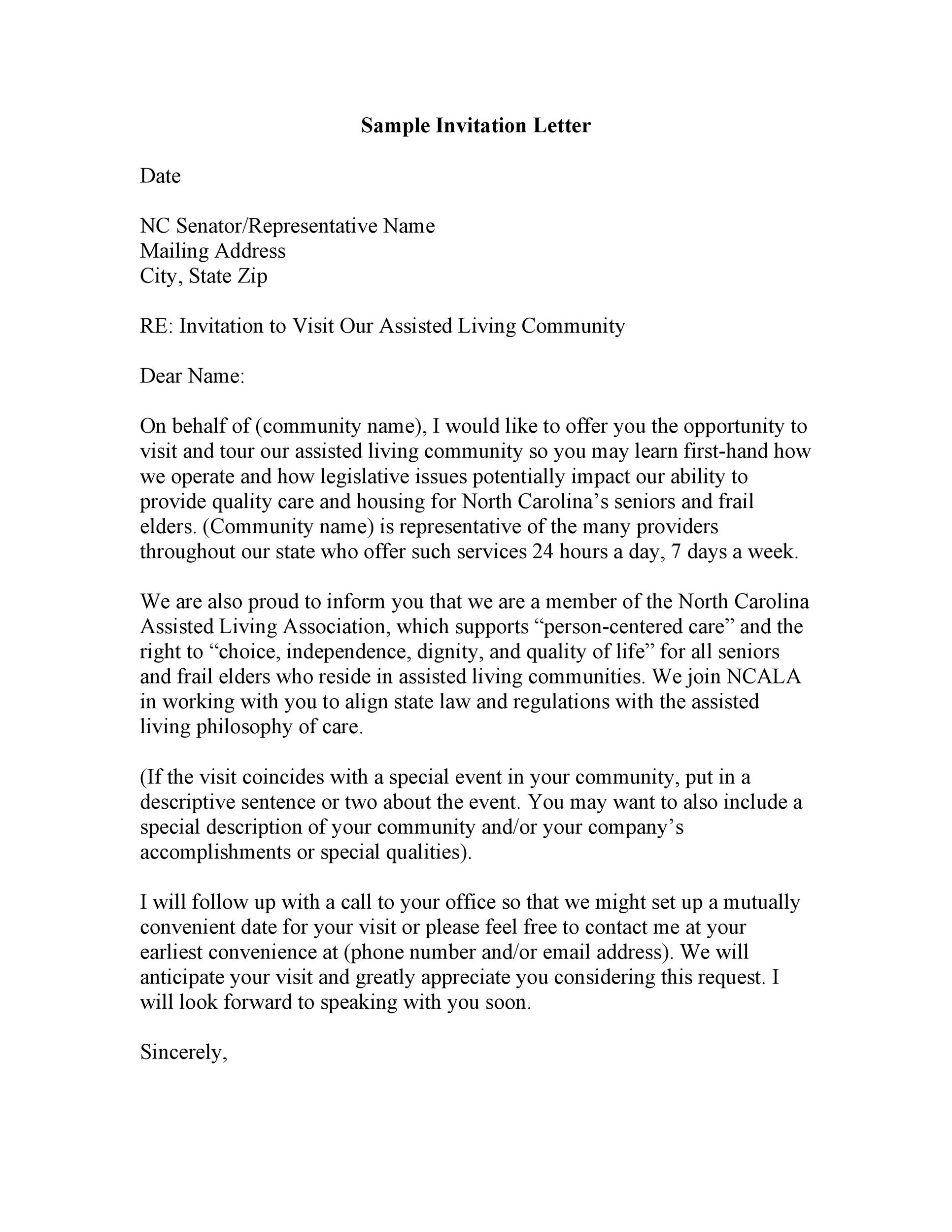 50 Best Invitation Letters for Visa U0026 General TemplateLab