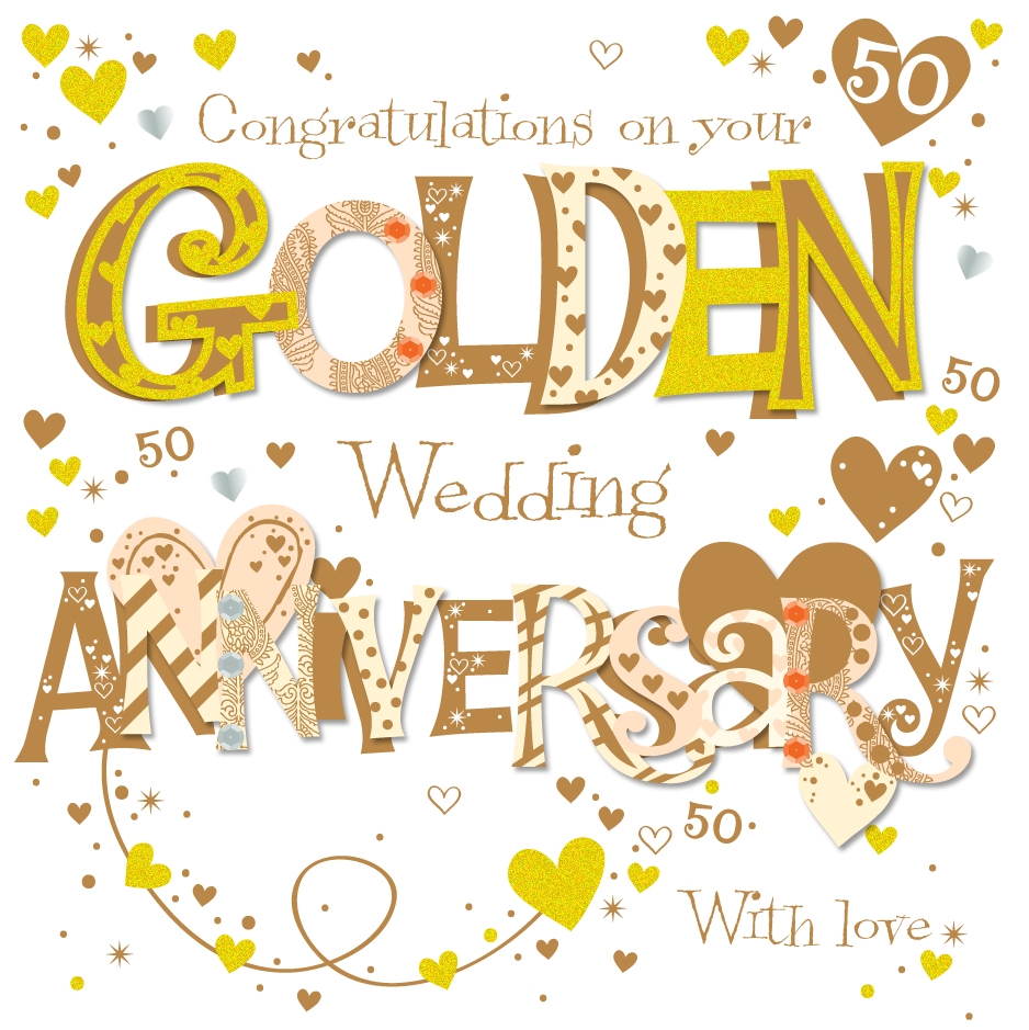 50th Wedding Anniversary Printable Card