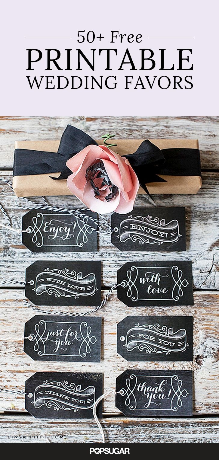 59 Beautiful Wedding Favor Printables To Download For Free Wedding 