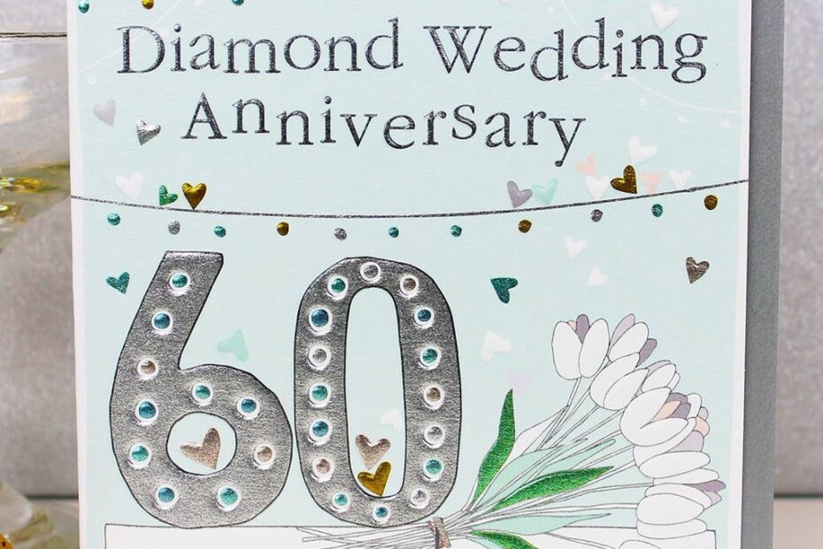 60th Wedding Anniversary Greeting Card Design Make Wedding