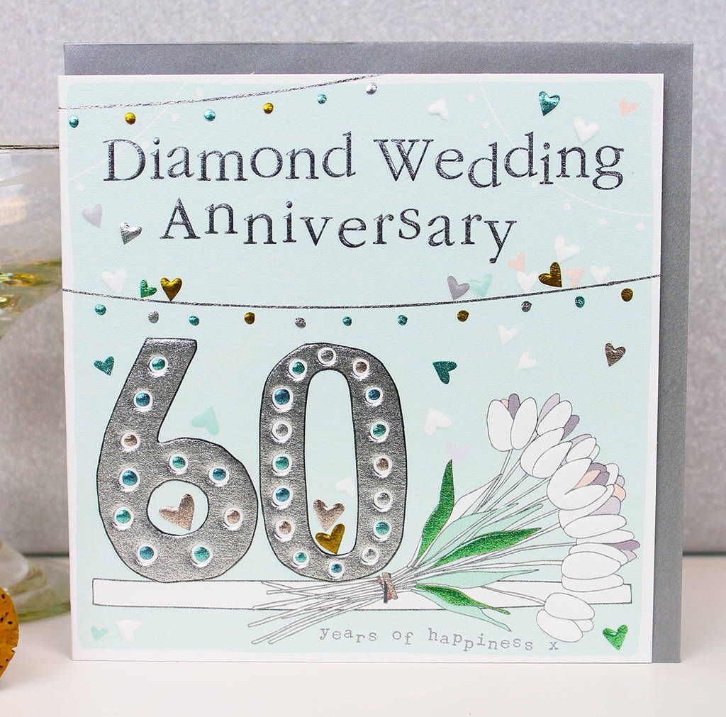 60th Wedding Anniversary Greeting Card Design Make Wedding 