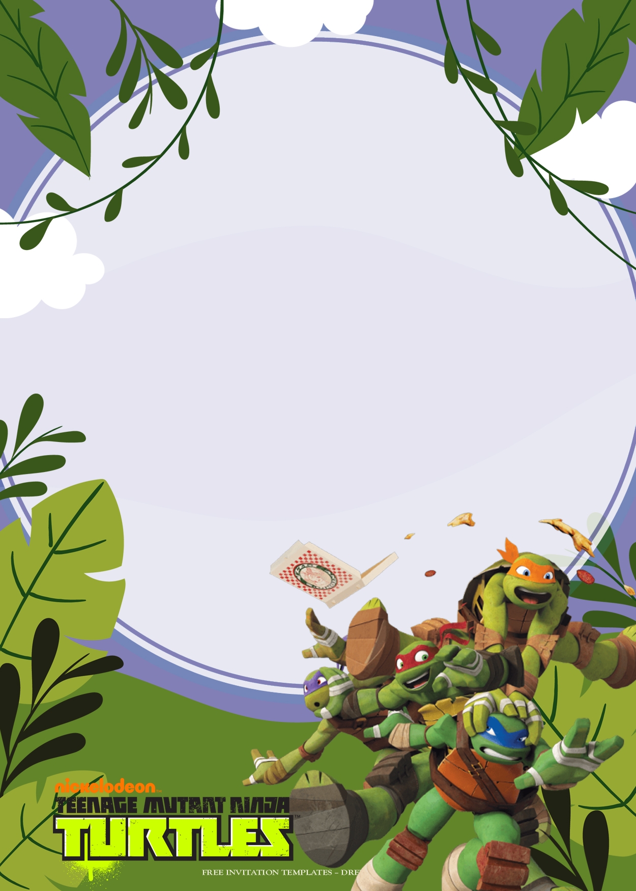 7 Teenage Mutant Ninja Turtles Birthday Invitation Templates Worksheets Library