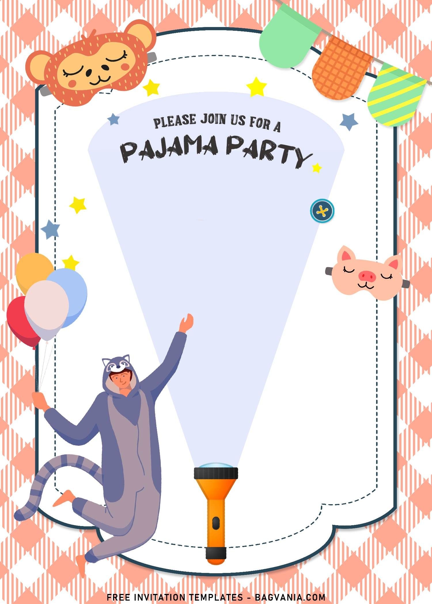8 Pajama Party Invitation Templates To Celebrate Your Kid s Birthday