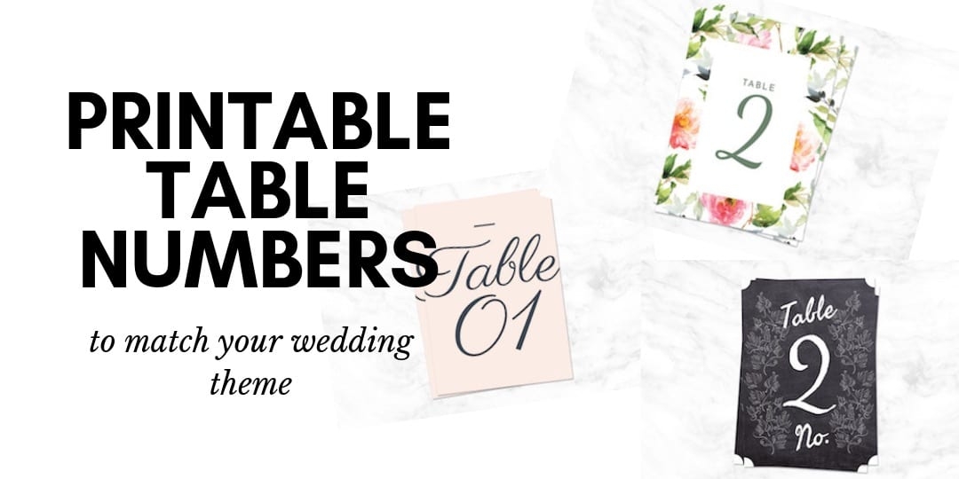 9 Printable Wedding Table Numbers To Match Your Theme The Bridal 