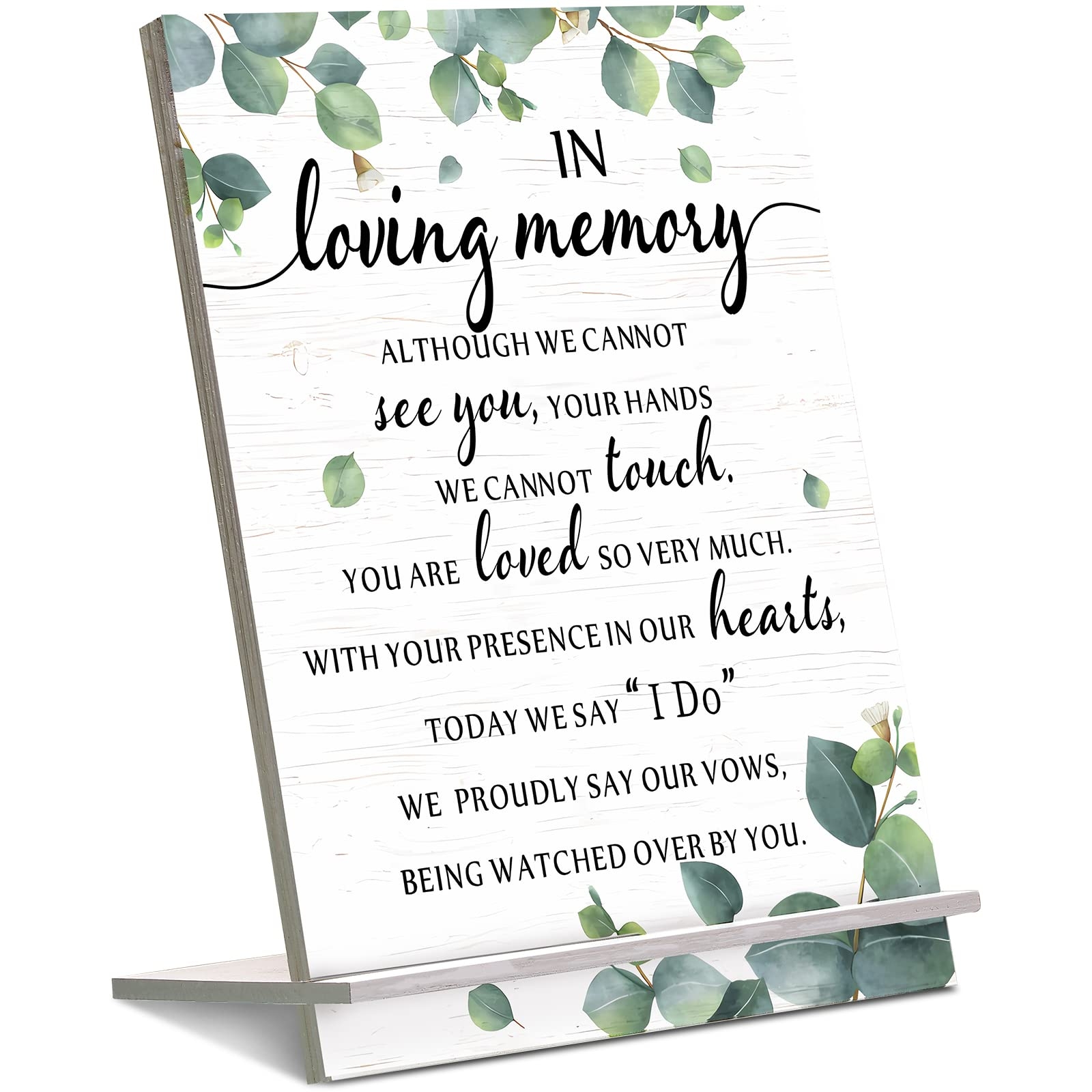 Amazon Chunful In Loving Memory Wedding Sign Acrylic Memorial Table Sign For Wedding Wooden Decor For Ceremony And Reception Fresh Home U0026 