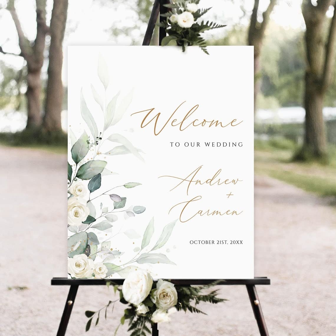 Amazon Generic Welcome To Our Wedding Sign Printable Wedding Welcome Sign 10 Patio Lawn U0026 Garden