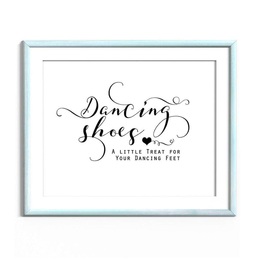 Amazon ZLKAPT Treat For Your Dancing Feet Sign Dancing Shoes 