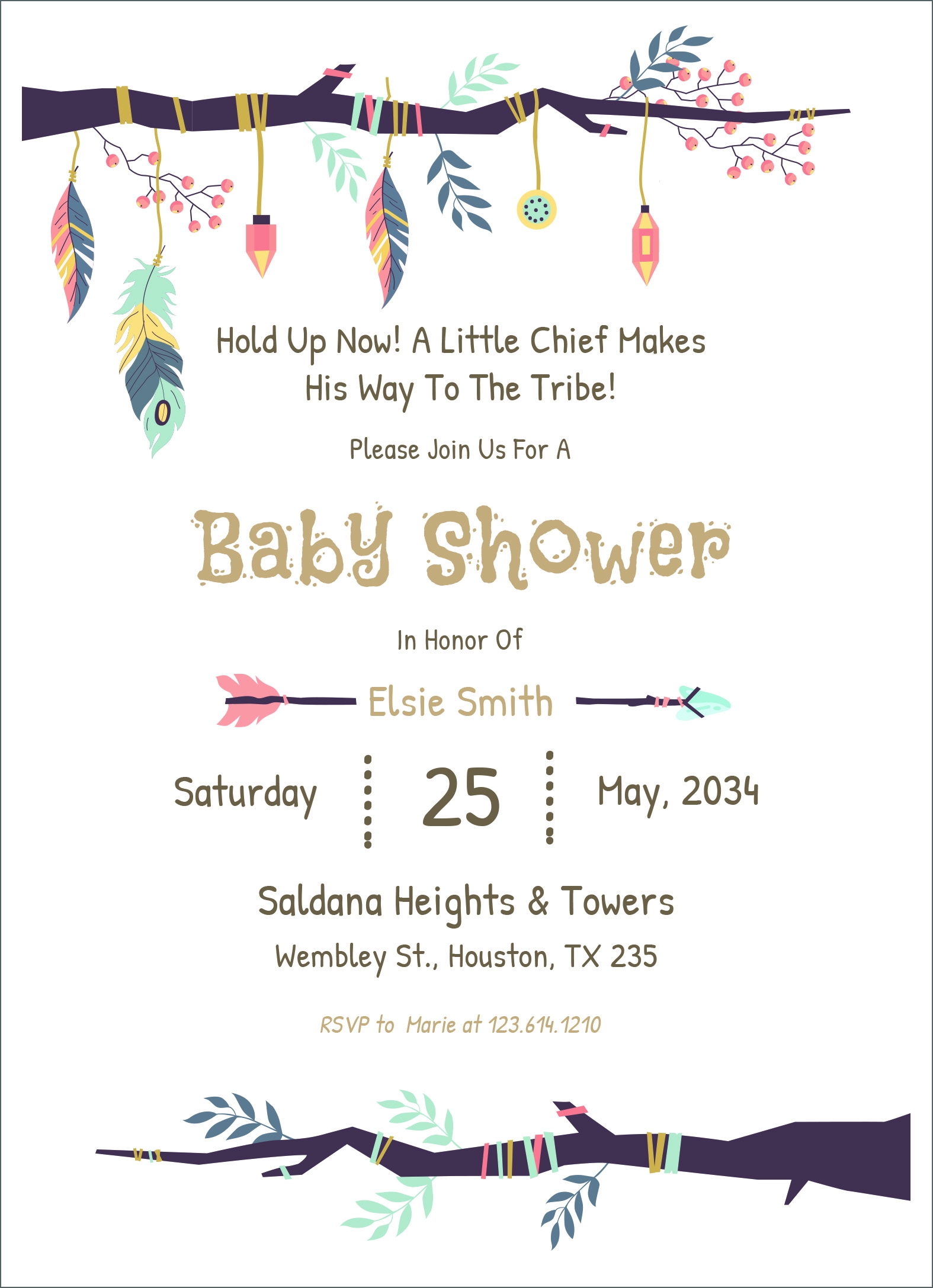 Baby Shower Invitation Card Editable Clearance