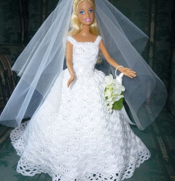 Barbie Wedding Dress Crochet Patterns Free Printable Pattern Stencils