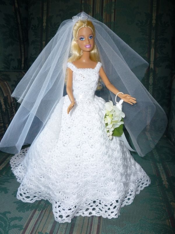 Barbie Wedding Dress Crochet Patterns Free Printable Pattern Stencils