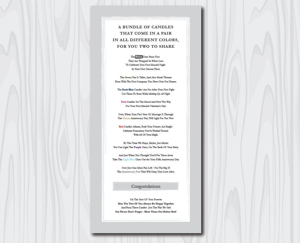 Basket Of Candles Printable Poem Newlywed Gift Basket Bridal Shower Gift Basket Printable Poem For Candle Gift Gift Basket For Wedding Etsy
