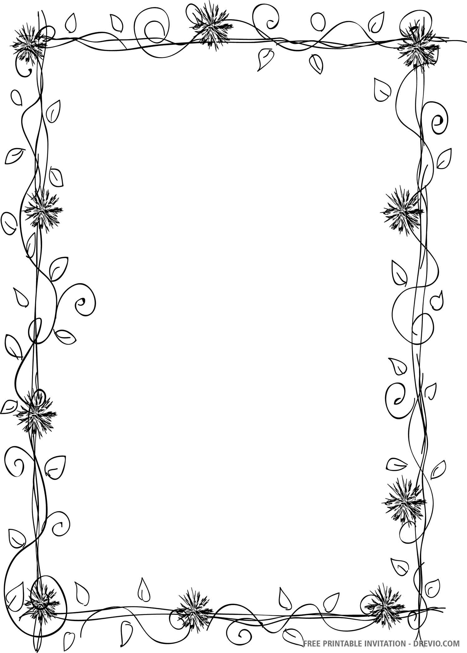 Browse FREE Invitation Template About DIY At Drevio Worksheets Library