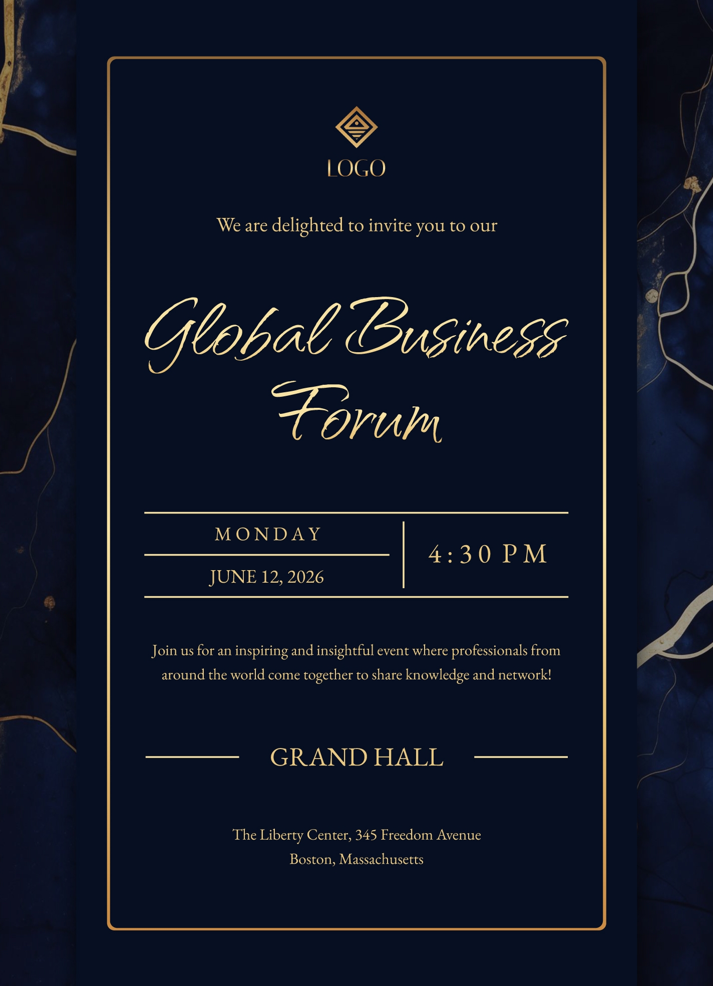 Business Event Invitation Free Google Docs Template Gdoc io