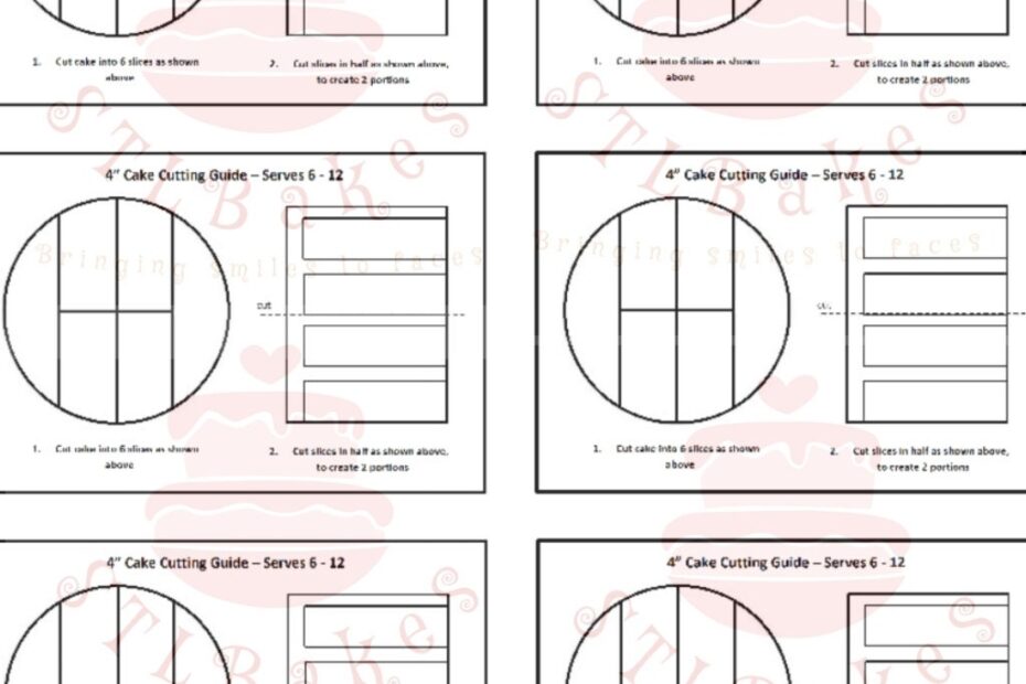 Cake Cutting Guide Template 2