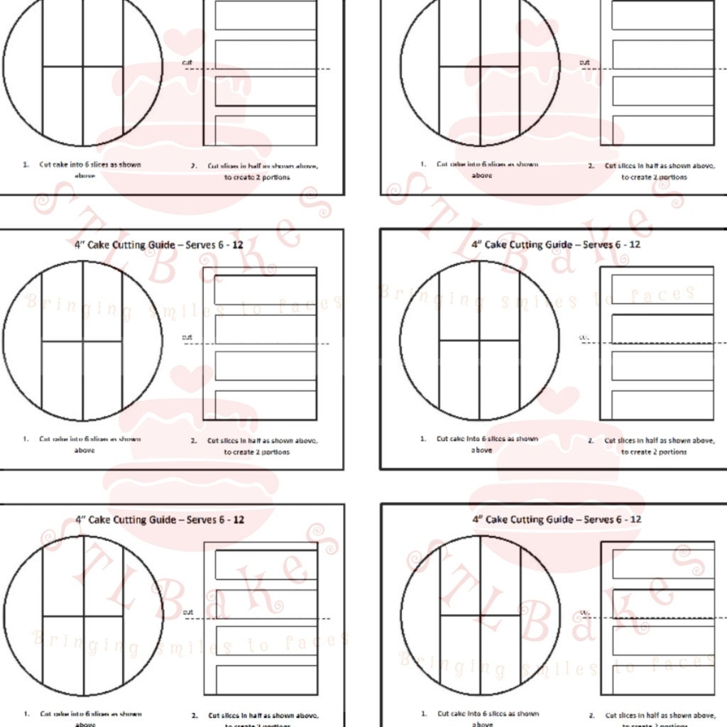 Cake Cutting Guide Template 2