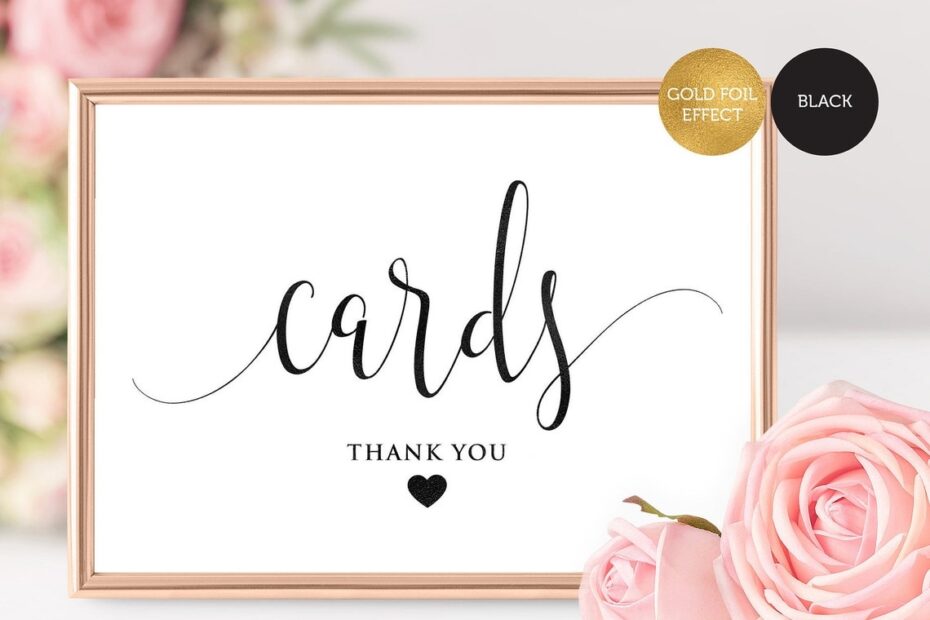 Cards Sign Printable Wedding Cards Sign Wedding Sign Gift Etsy