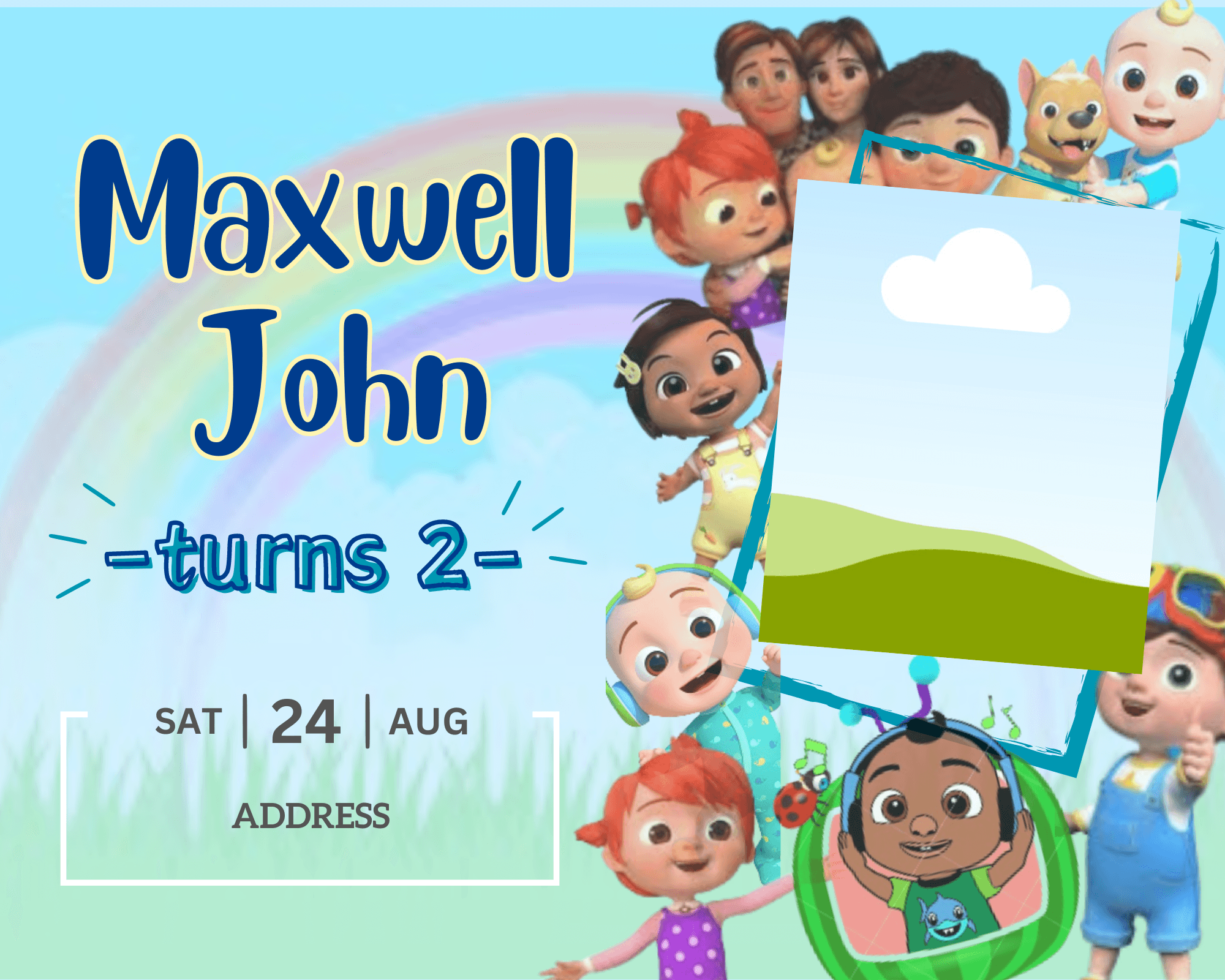 Cocomelon Birthday Template For Tarpaulin By Asorjaizza Raket PH