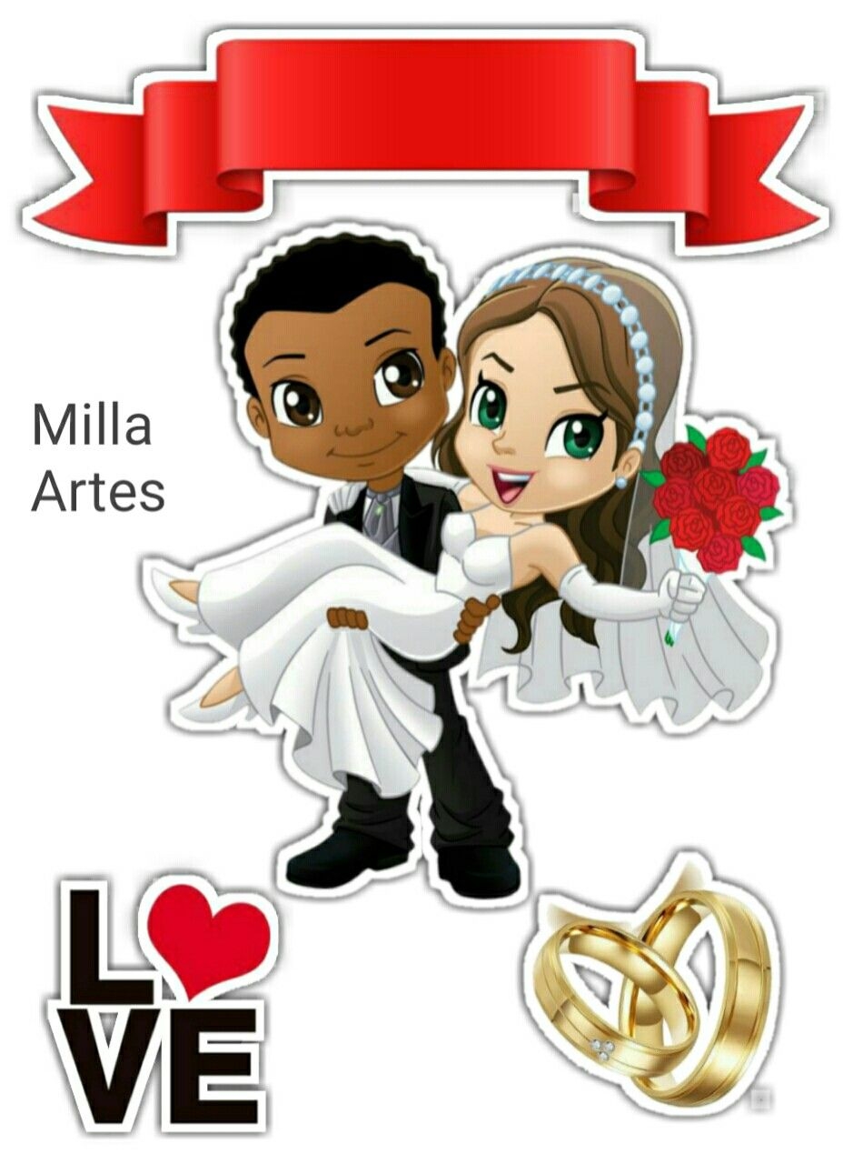 Couple With Afro Man Getting Married Free Printable Cake Toppers Oh My Fiesta Wedding 