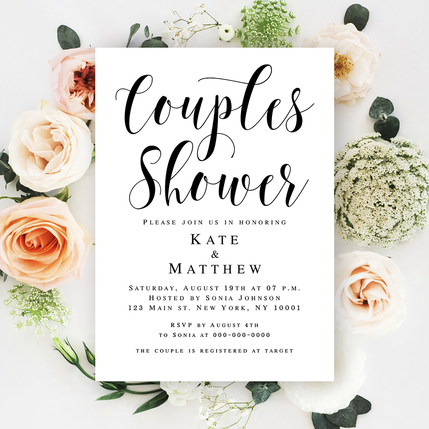 Couples Shower Invitation Template Wedding Shower Invitation Instant Download Couples Shower Template Couples Wedding Shower Invites vm31 Etsy