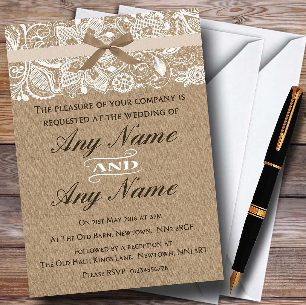Custom Printable Wedding Invitations