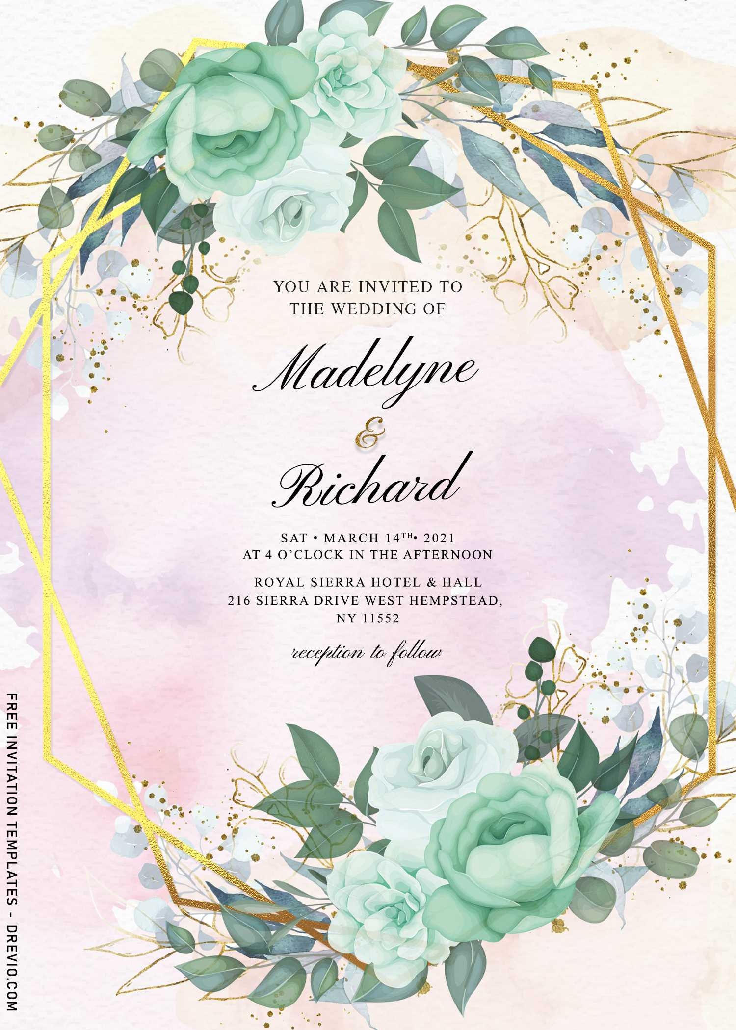 Custom Printable Wedding Invitations