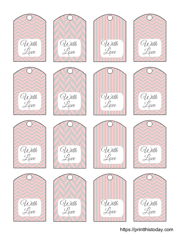 Customizable Free Printable Wedding Favor Tags Template Free 