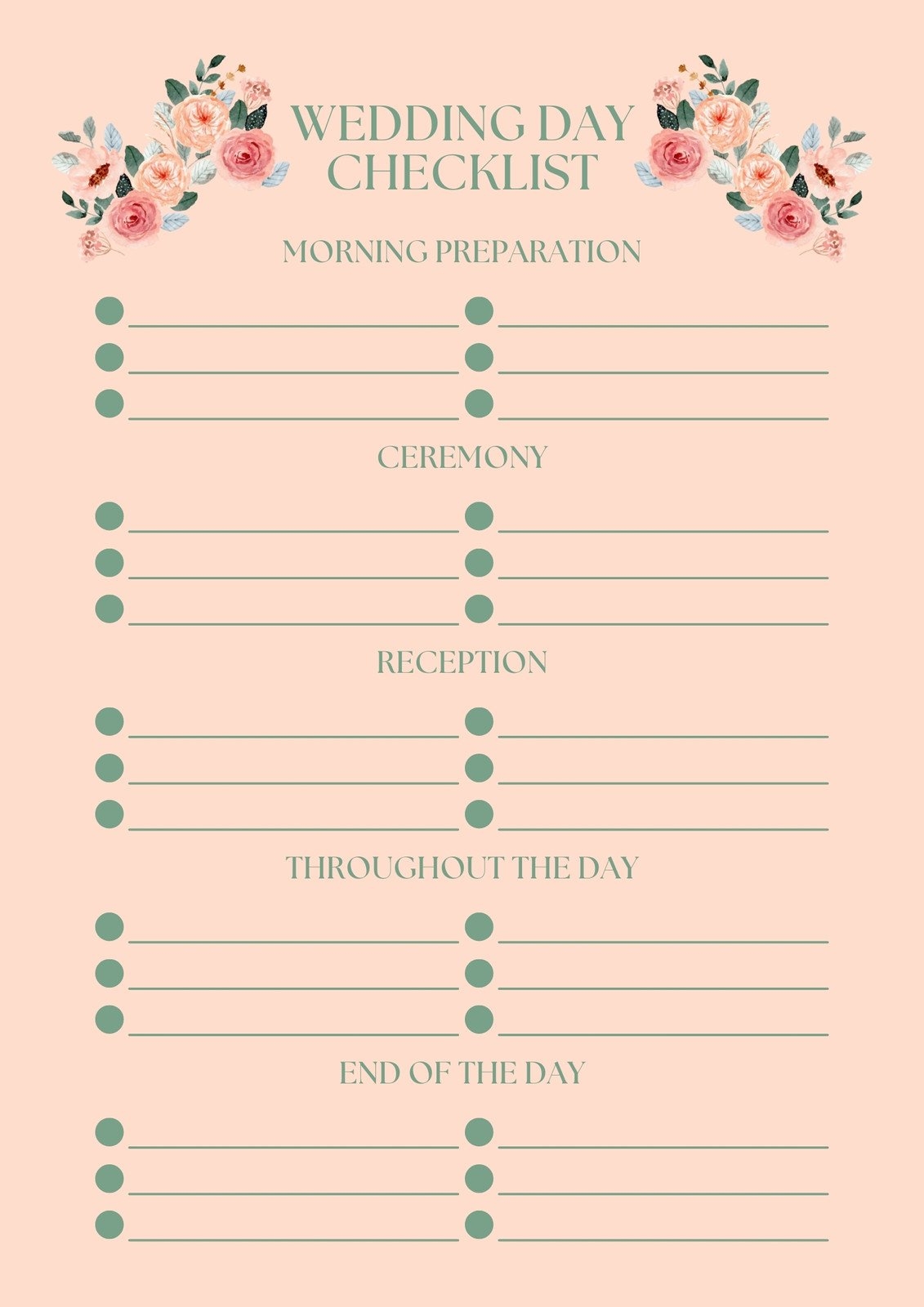 Customize 183 Wedding Checklists Templates Online Canva