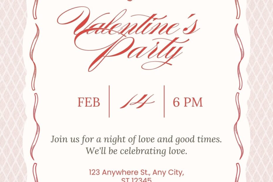 Customize 425 Valentines Party Invitation Templates Online Canva