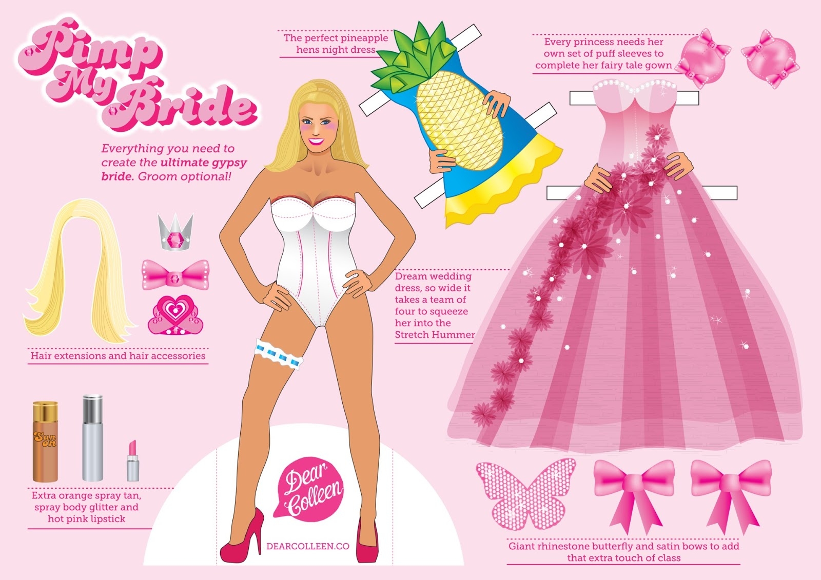 Dear Colleen Pimp My Bride Paper Doll Printable Dear Colleen Pimp My Bride Paper Doll Printable