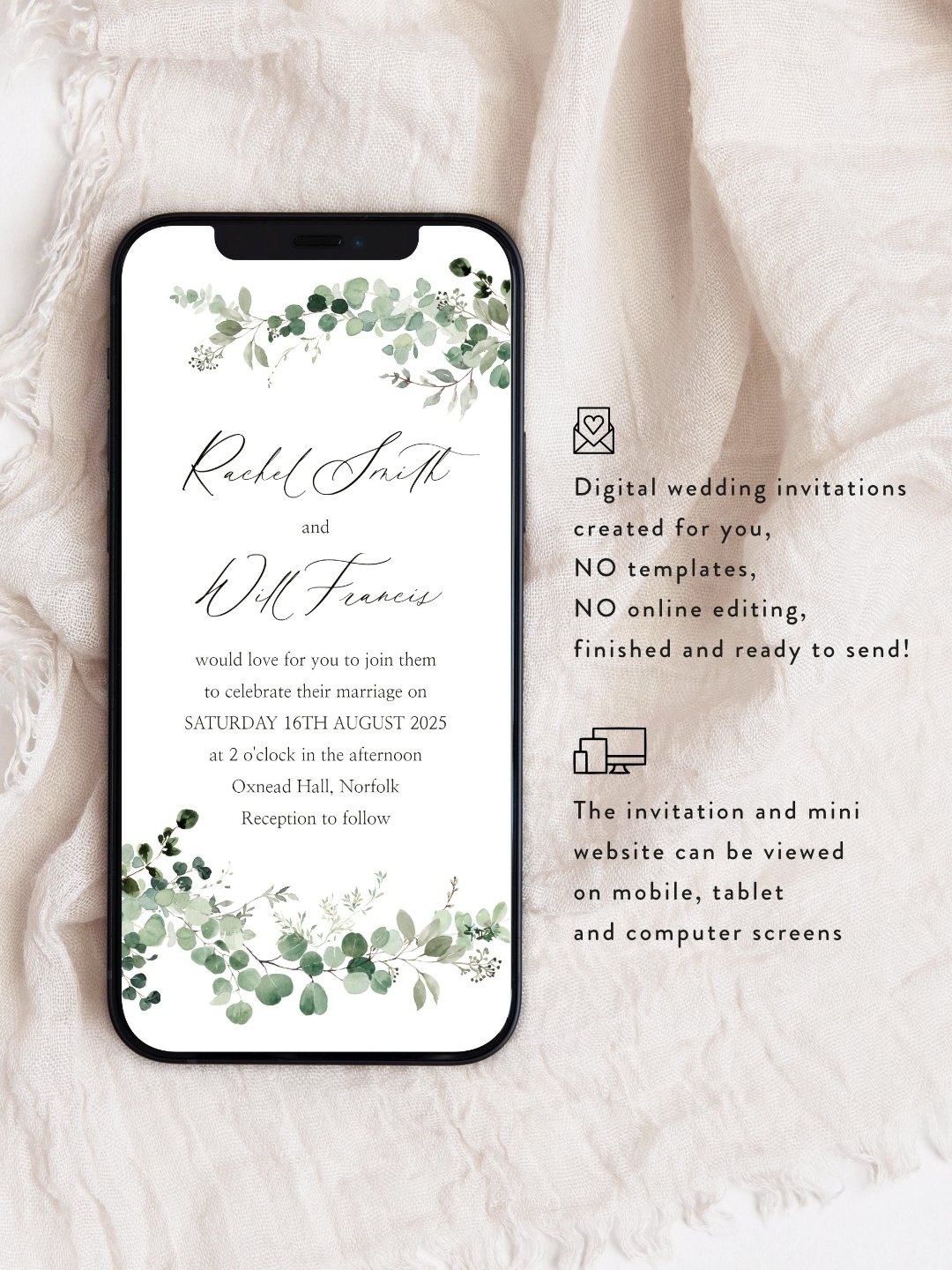 Digital Wedding Invitation U0026 Website Wild Poppy Silk U0026 Ink Designs