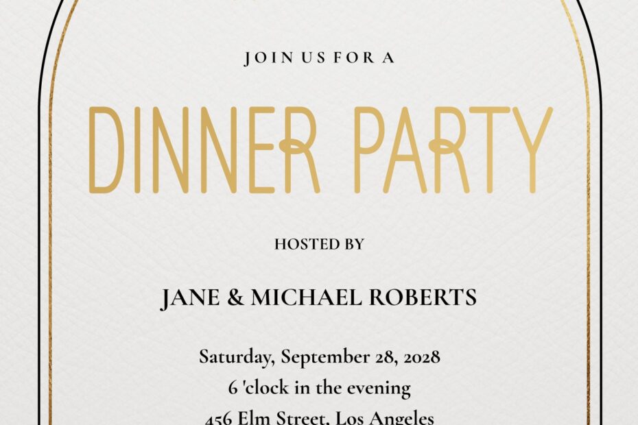 Dinner Invitation Free Google Docs Template Gdoc io