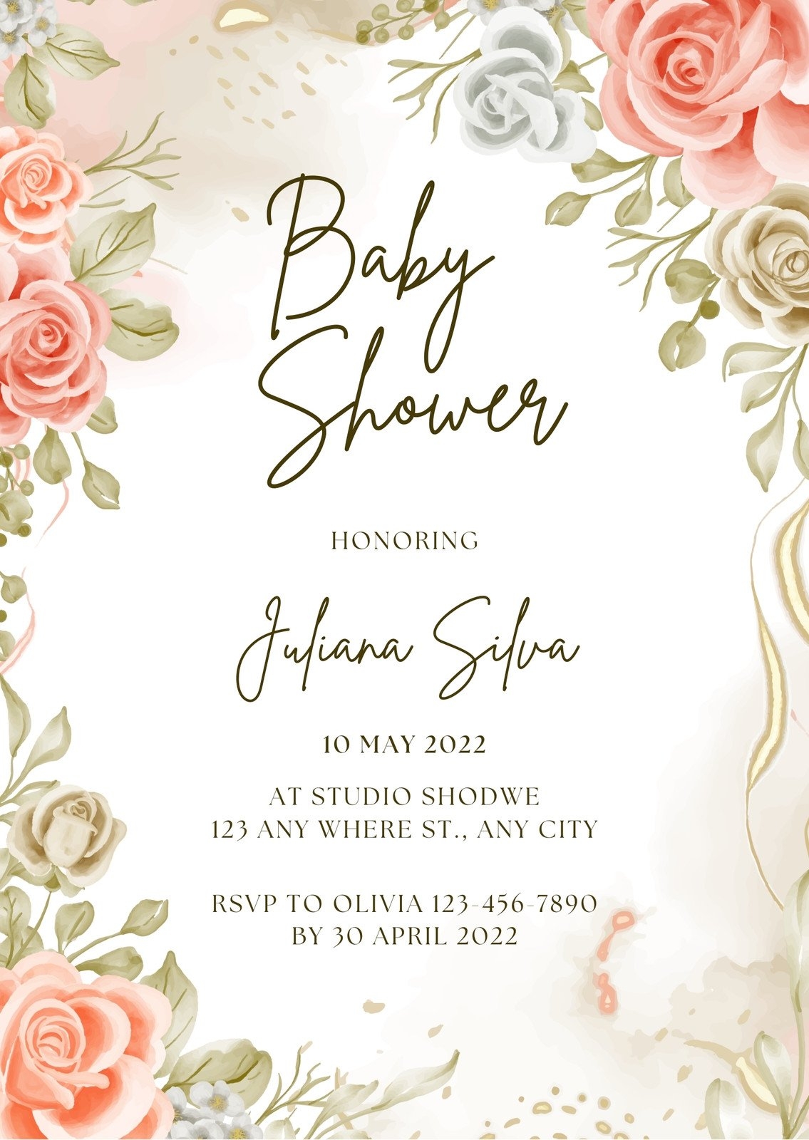 Diy Baby Shower Invitations Free Clearance