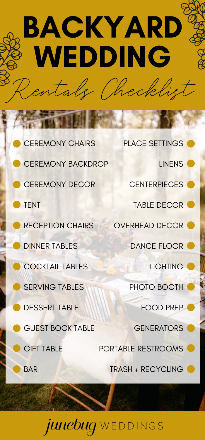 Diy Backyard Wedding Checklist Printable Image To U