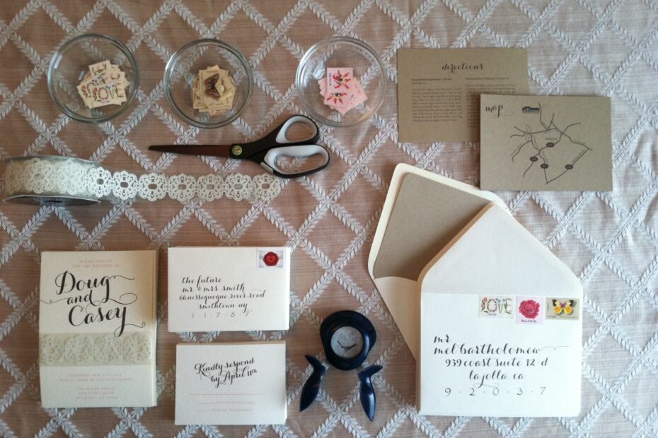 DIY Rustic Wedding Invitation Sugar Studios Design