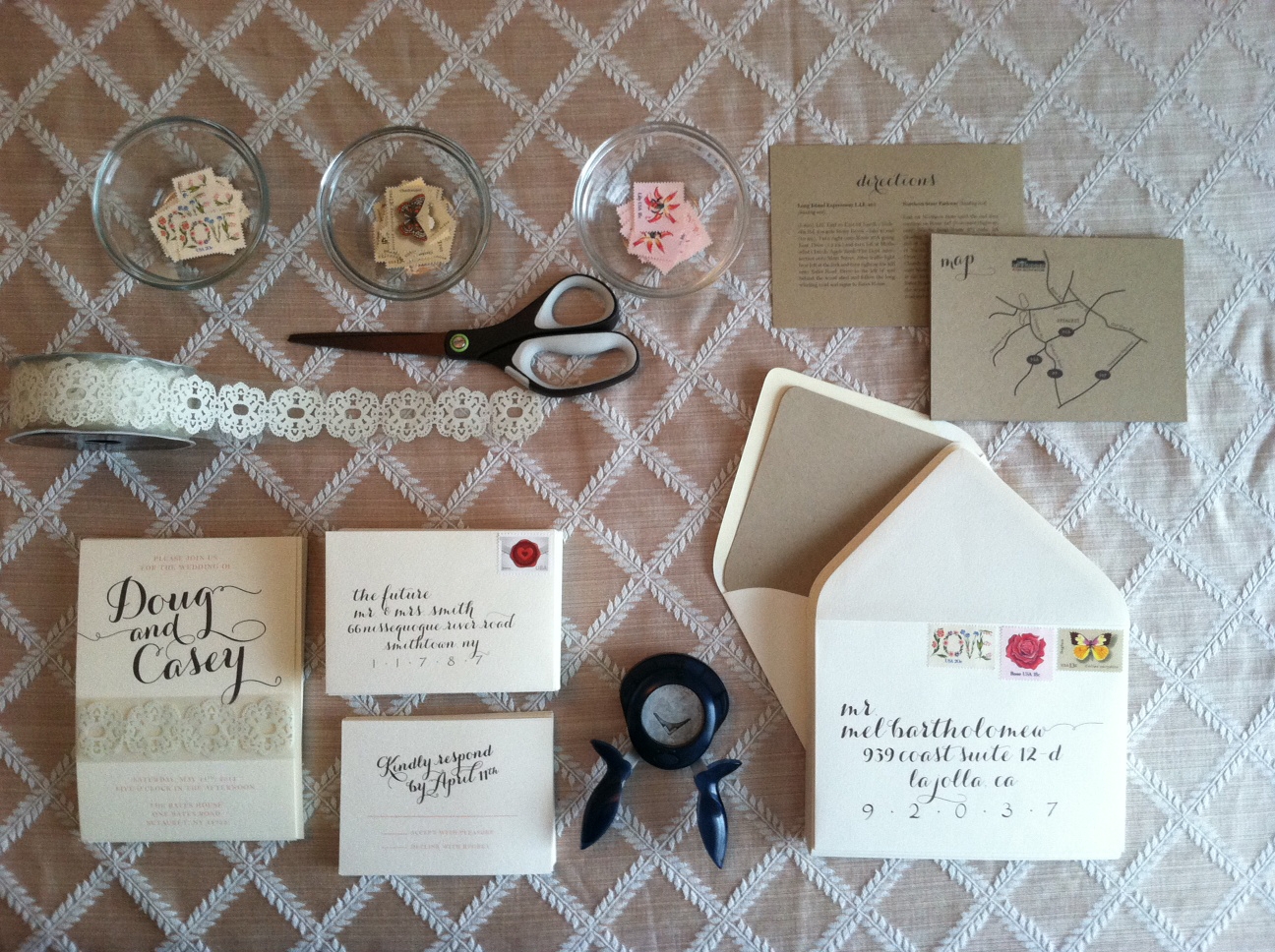 DIY Rustic Wedding Invitation Sugar Studios Design