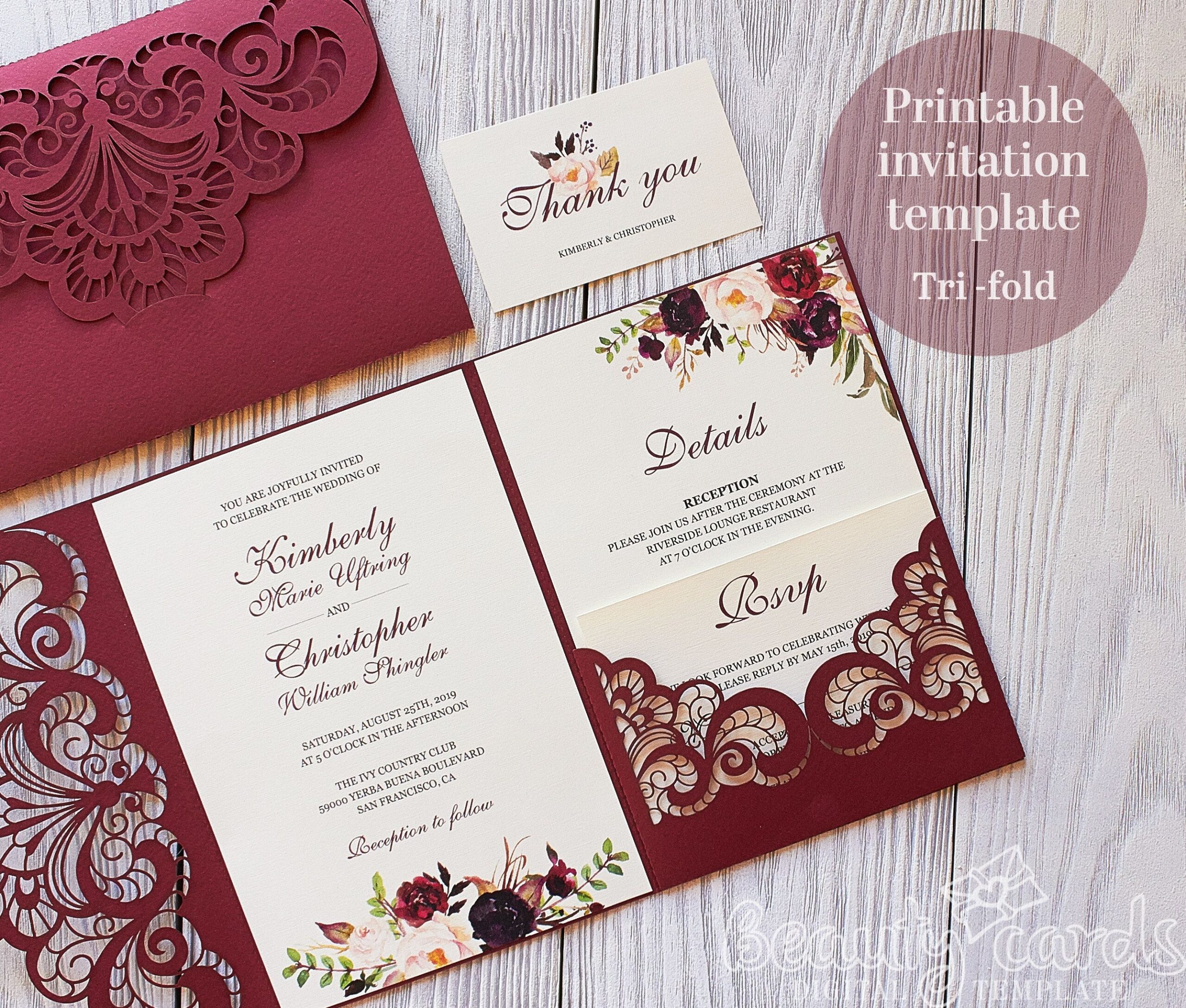 Diy Wedding Invitations Printable
