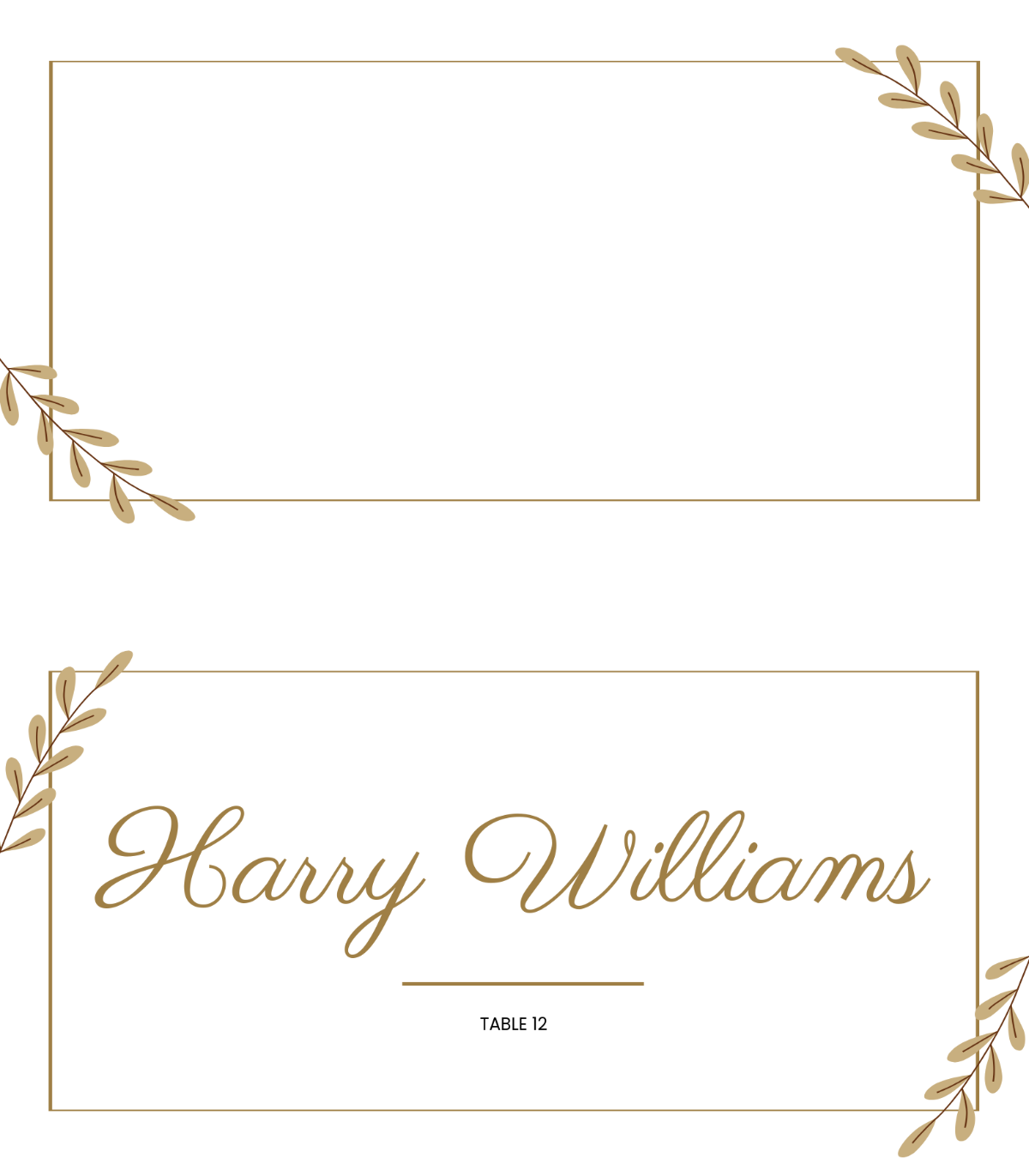 Downloadable Free Wedding Place Card Template FREE Printables
