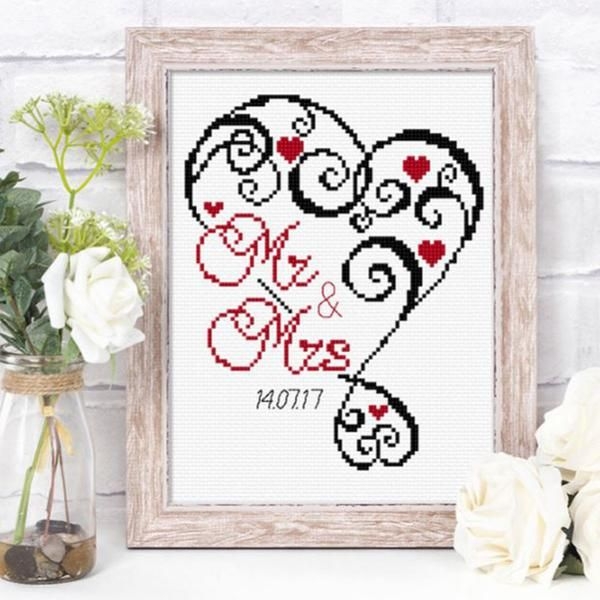 Downloadable Printable Wedding Cross Stitch Patterns Free Free